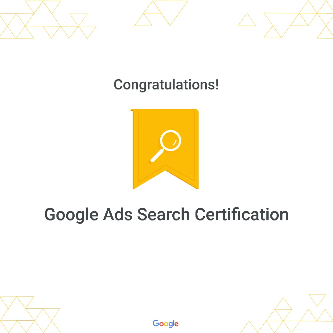 Google Search Ad Certification