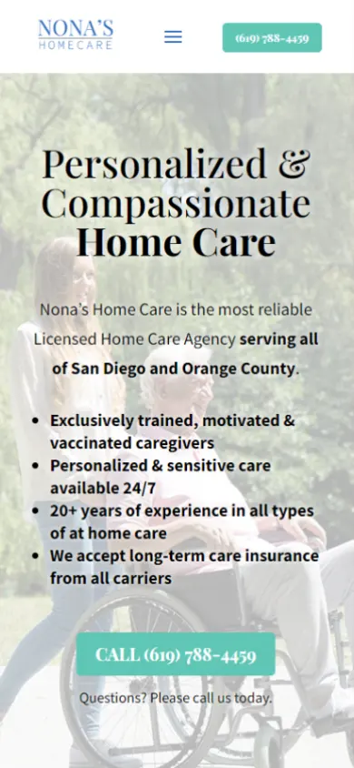 Mobile Friendly Design - Nona